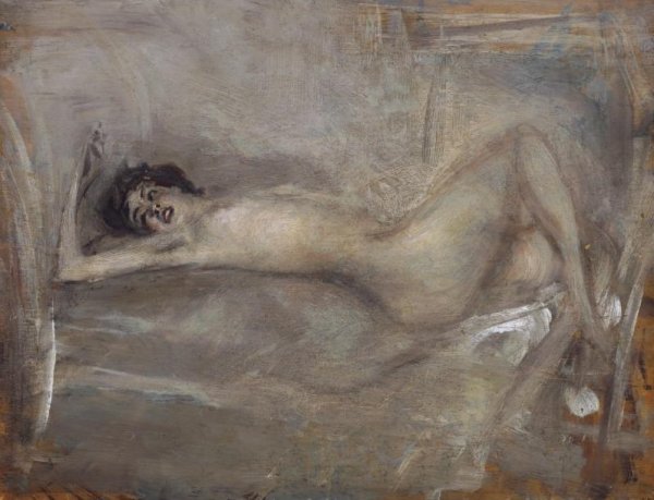 Nudo di donna in grigio (Sinfonia in grigio)