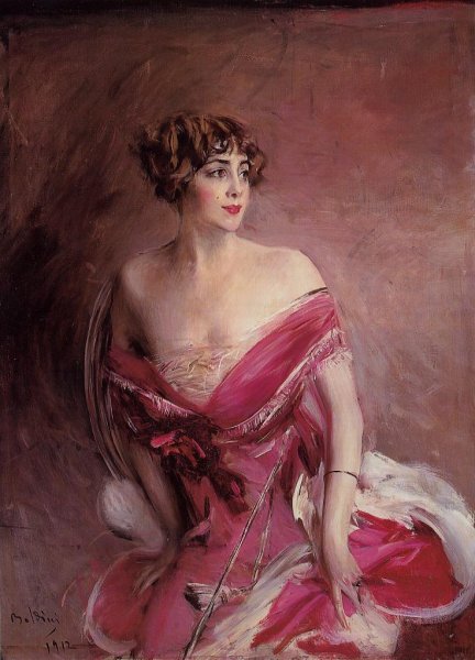 Portrait Of Mlle De Gillespie  La Dame De Biarritz